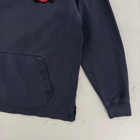 Vintage Polo Ralph Lauren Navy Blue Rugby Shirt Crest Patch Custom Fit Mens M - Picture 8 of 16